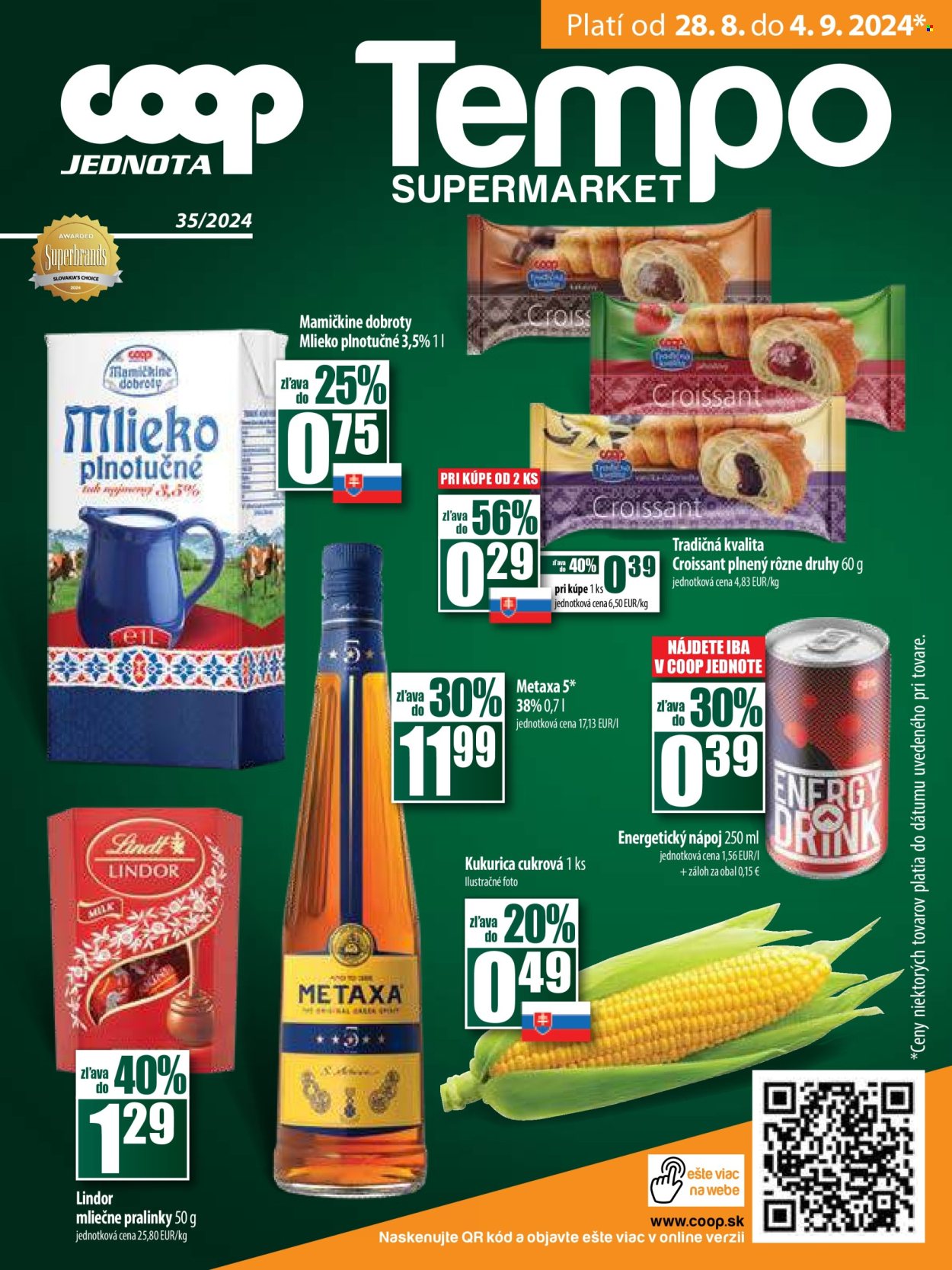 Leták COOP Jednota - 28.8.2024 - 4.9.2024. Strana 16