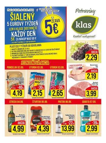 Leták Klas - 2.9.2024 - 8.9.2024.