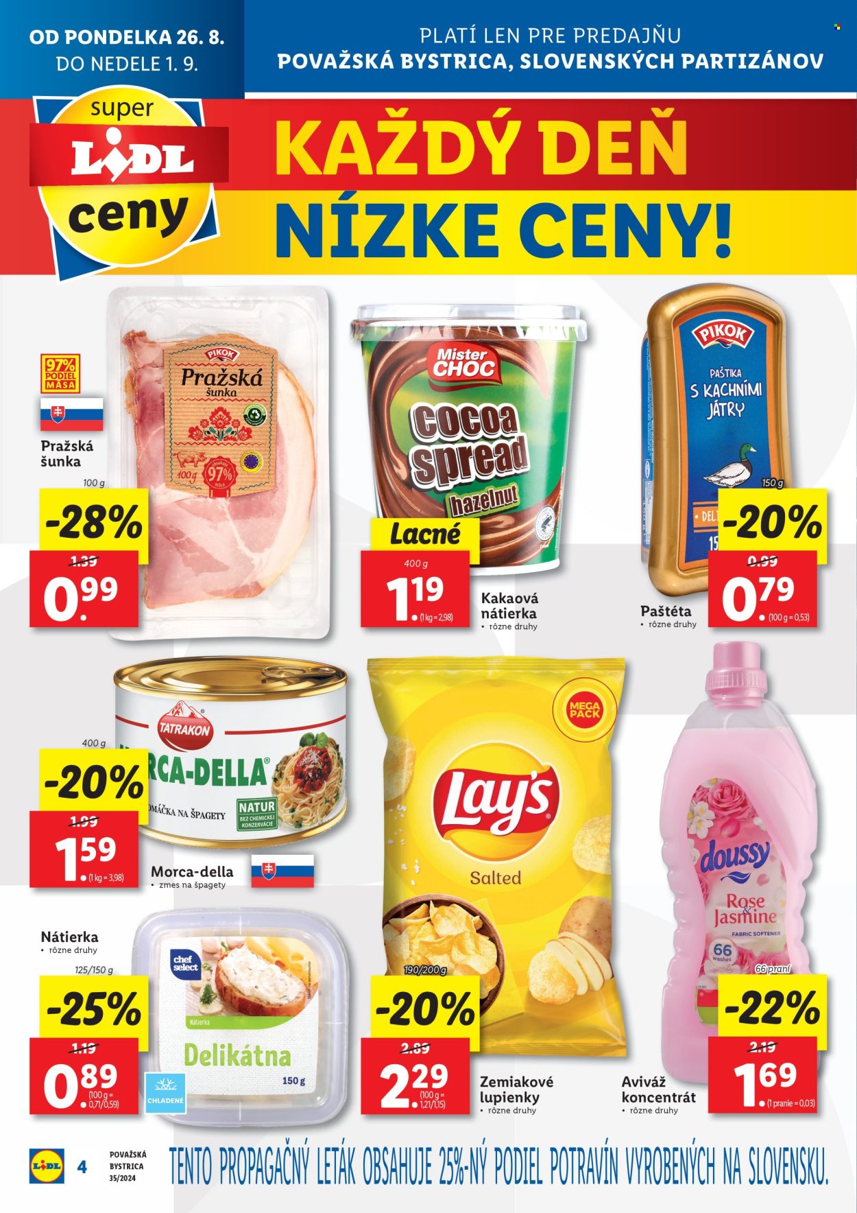 Leták Lidl - 26.8.2024 - 1.9.2024. Strana 4