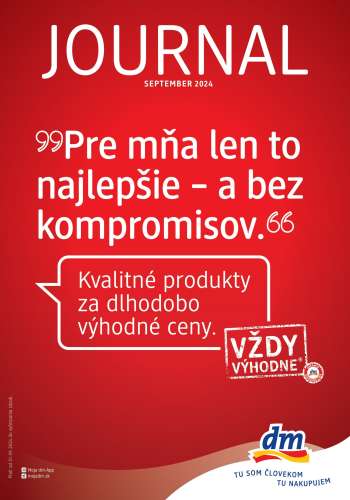 Leták dm drogerie - 1.9.2024 - 30.9.2024.