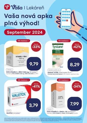 Leták Vaša lekáreň - 1.9.2024 - 30.9.2024.