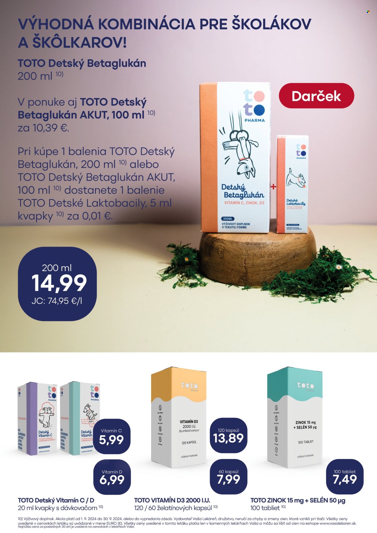 Leták Vaša lekáreň - 1.9.2024 - 30.9.2024. Strana 5