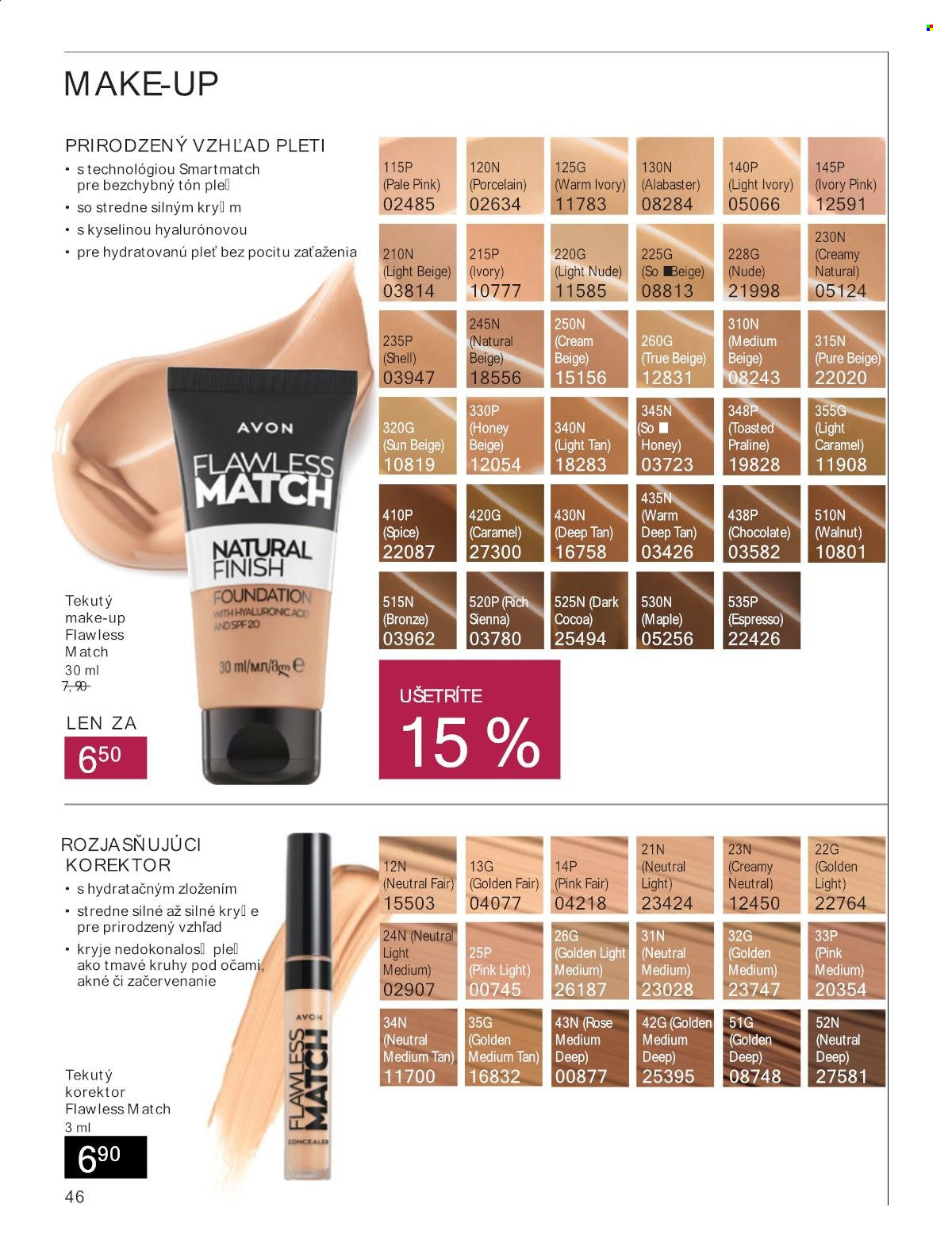 Leták Avon - 1.9.2024 - 30.9.2024. Strana 46