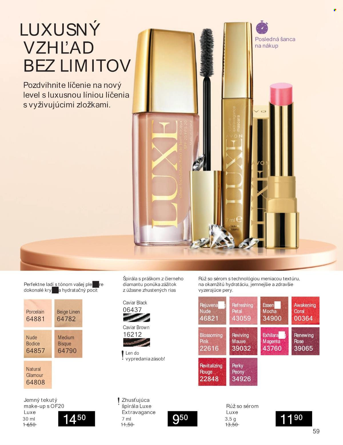 Leták Avon - 1.9.2024 - 30.9.2024. Strana 59