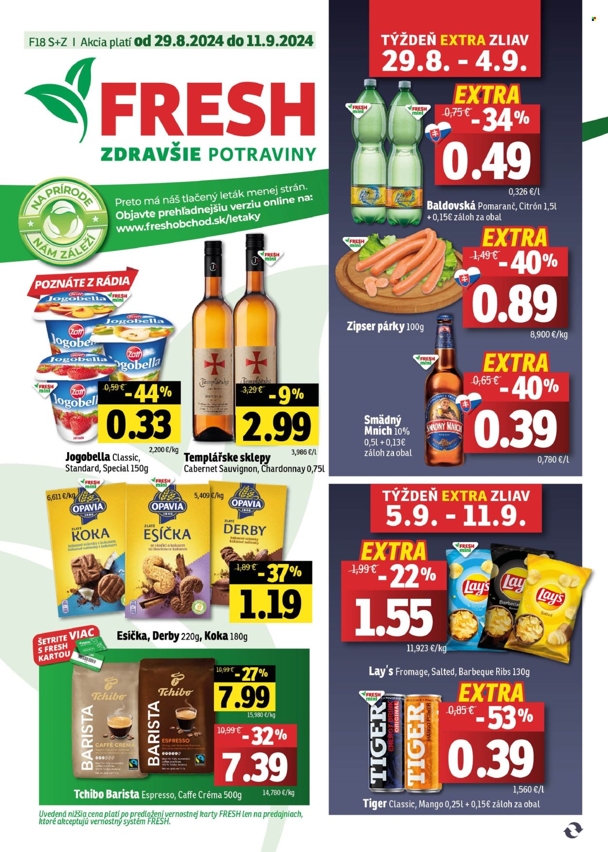 Leták FRESH - 29.8.2024 - 11.9.2024. Strana 1