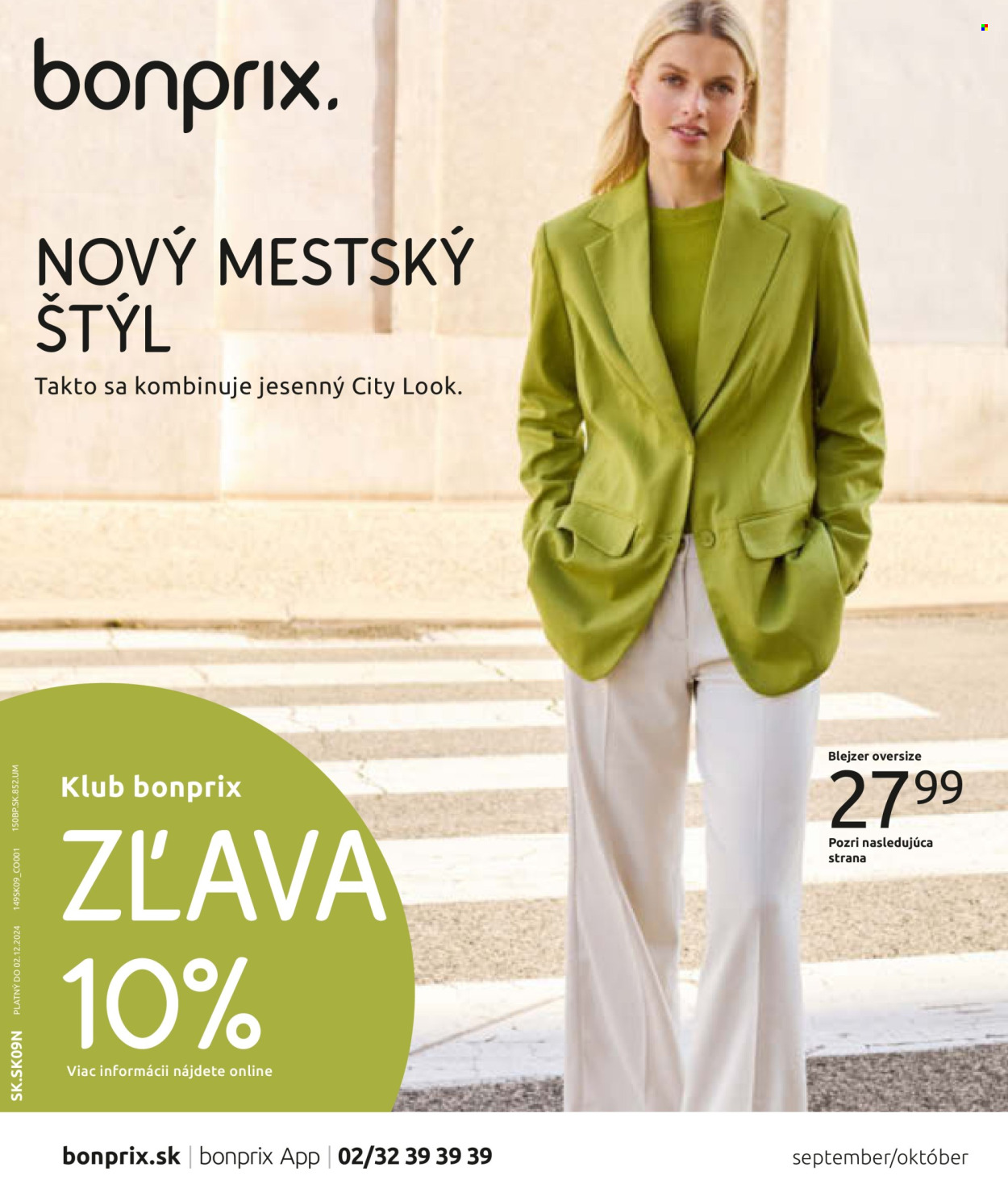 Leták Bonprix - 1.9.2024 - 2.12.2024. Strana 1