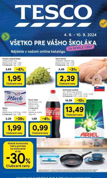 Leták TESCO hypermarket - 4.9.2024 - 10.9.2024.