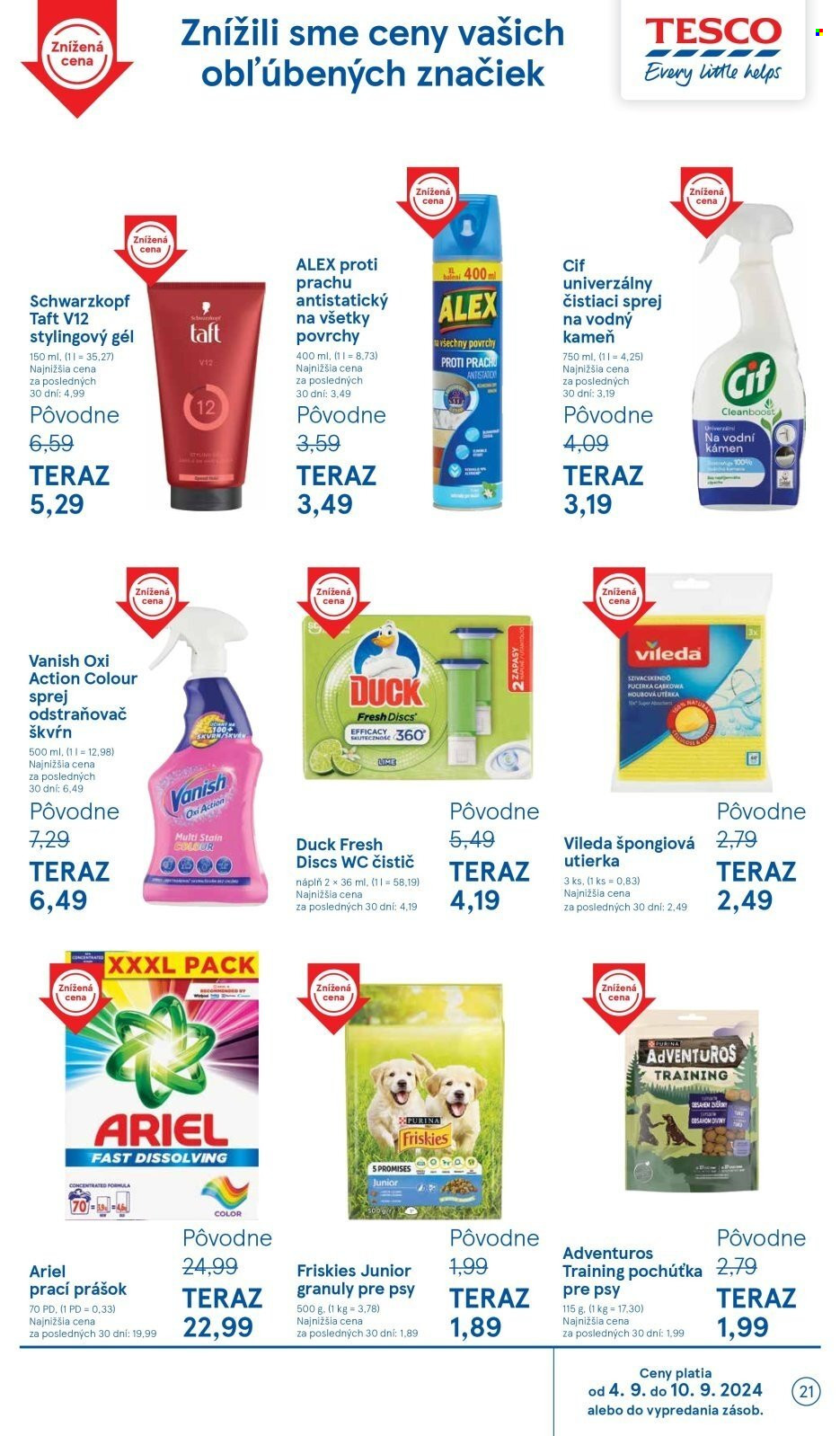 Leták TESCO hypermarket - 4.9.2024 - 10.9.2024. Strana 21