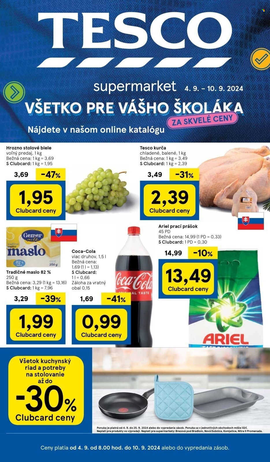 Leták TESCO supermarket - 4.9.2024 - 10.9.2024. Strana 1