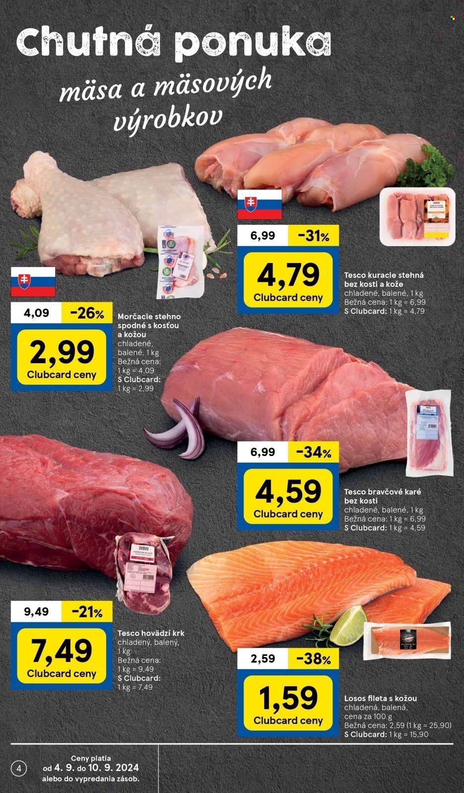 Leták TESCO supermarket - 4.9.2024 - 10.9.2024. Strana 4