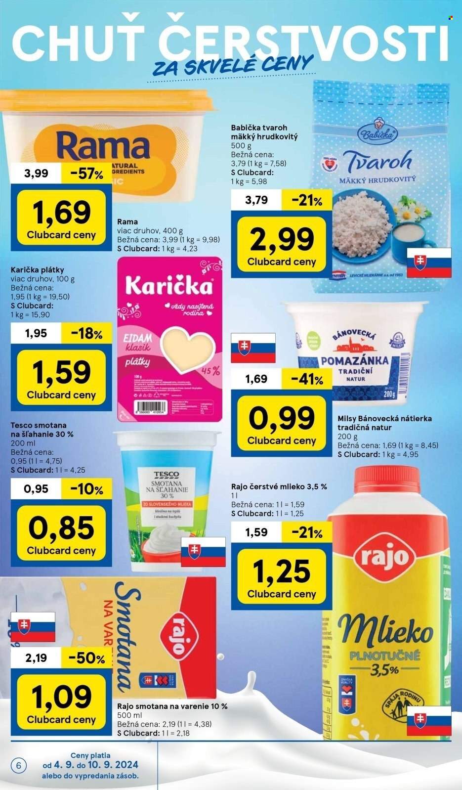 Leták TESCO supermarket - 4.9.2024 - 10.9.2024. Strana 6
