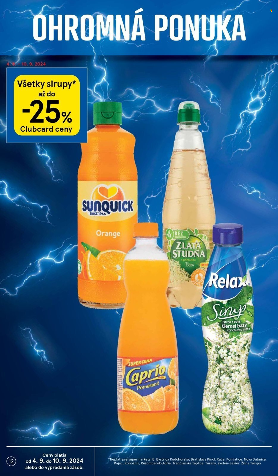 Leták TESCO supermarket - 4.9.2024 - 10.9.2024. Strana 12