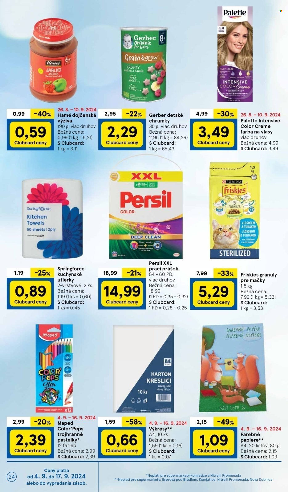 Leták TESCO supermarket - 4.9.2024 - 10.9.2024. Strana 24