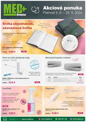 Leták Medplus - 4.9.2024 - 25.9.2024.
