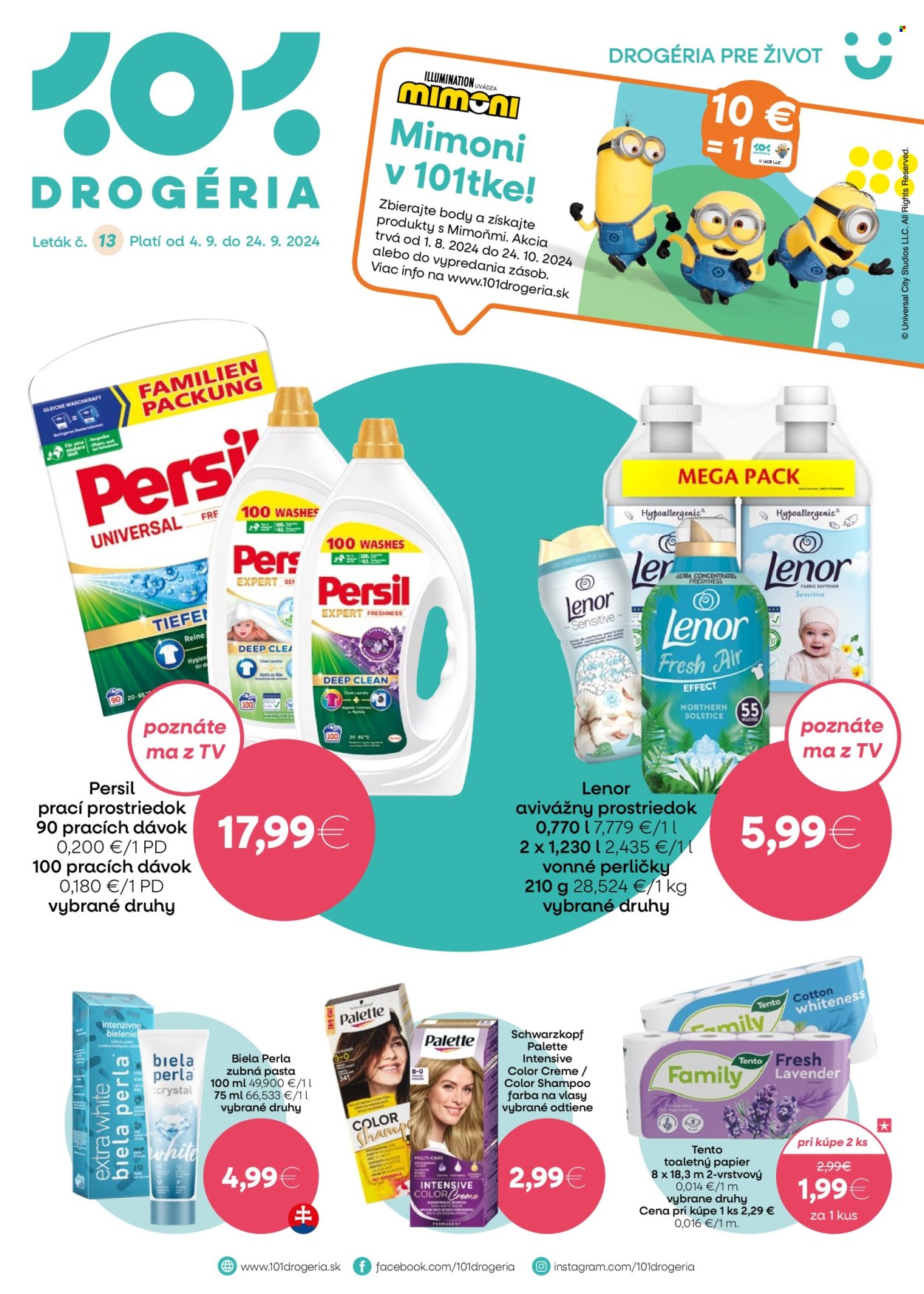 Leták 101 Drogerie - 4.9.2024 - 24.9.2024. Strana 1