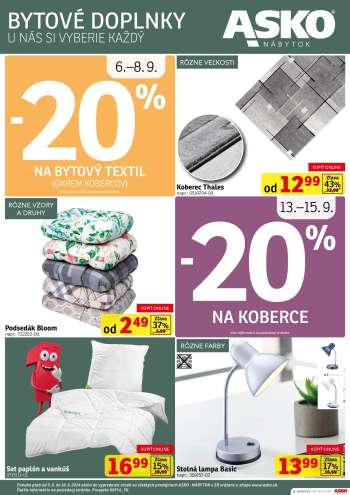 Leták Asko Nábytok - 5.9.2024 - 18.9.2024.