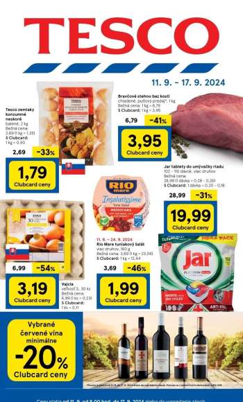 Leták TESCO hypermarket - 11.9.2024 - 17.9.2024.