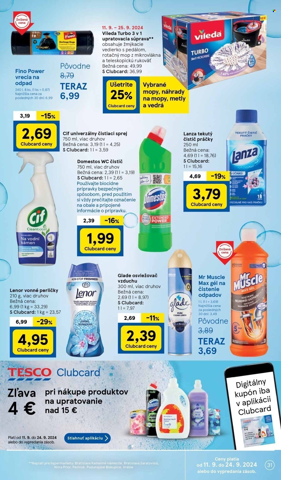 Leták TESCO hypermarket - 11.9.2024 - 17.9.2024. Strana 31