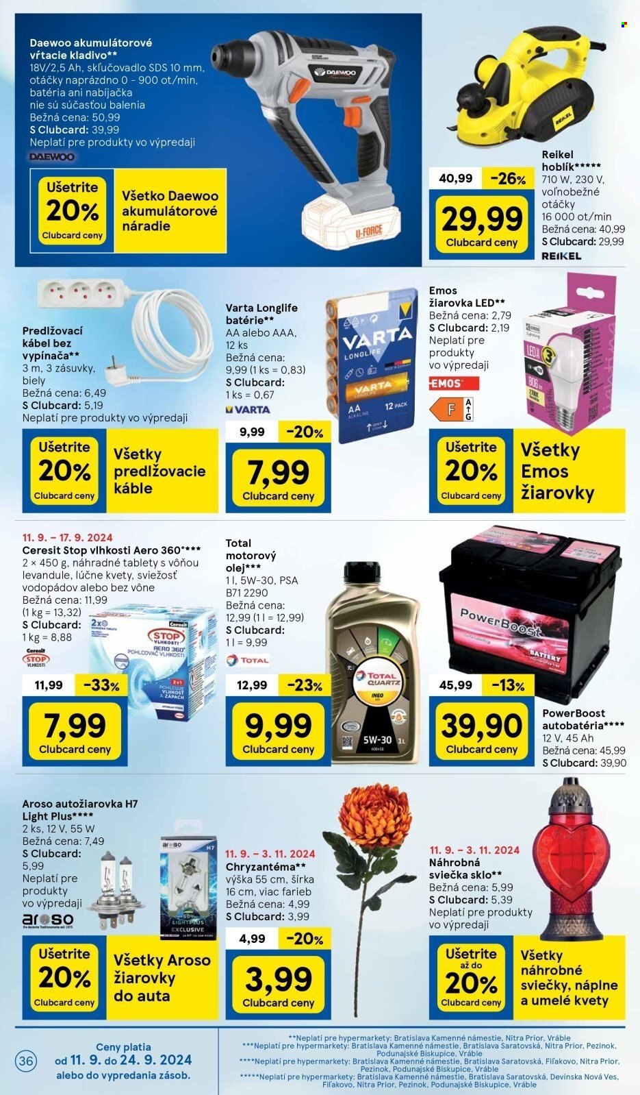 Leták TESCO hypermarket - 11.9.2024 - 17.9.2024. Strana 36
