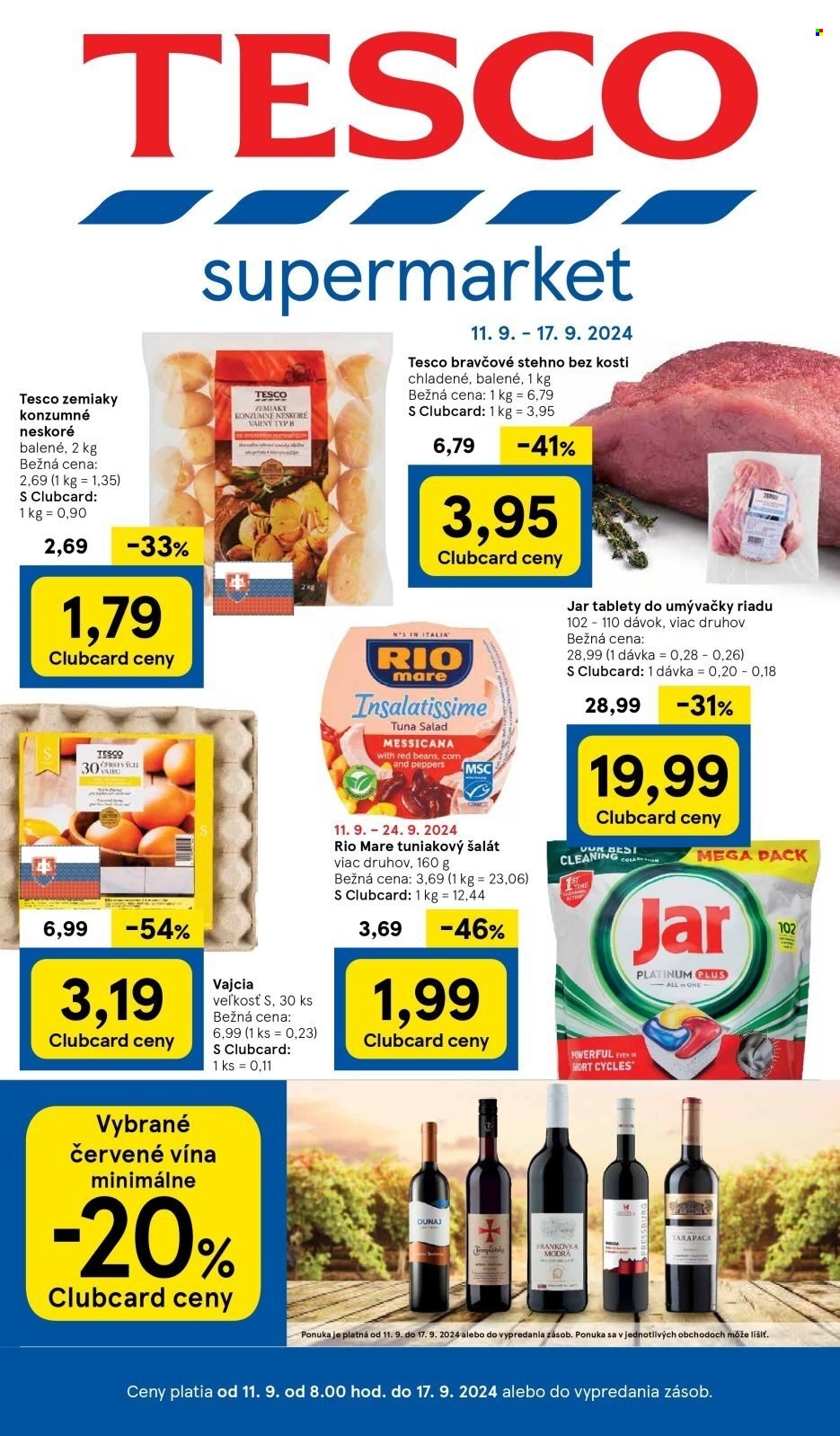 Leták TESCO supermarket - 11.9.2024 - 17.9.2024. Strana 1