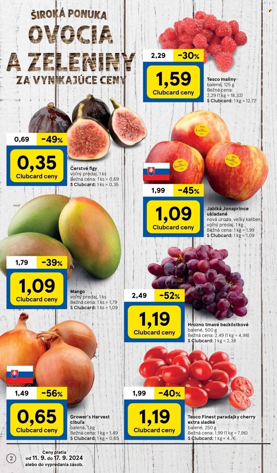 Leták TESCO supermarket - 11.9.2024 - 17.9.2024. Strana 2