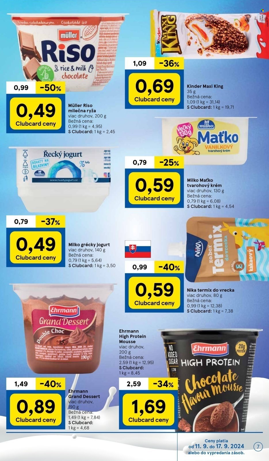 Leták TESCO supermarket - 11.9.2024 - 17.9.2024. Strana 7
