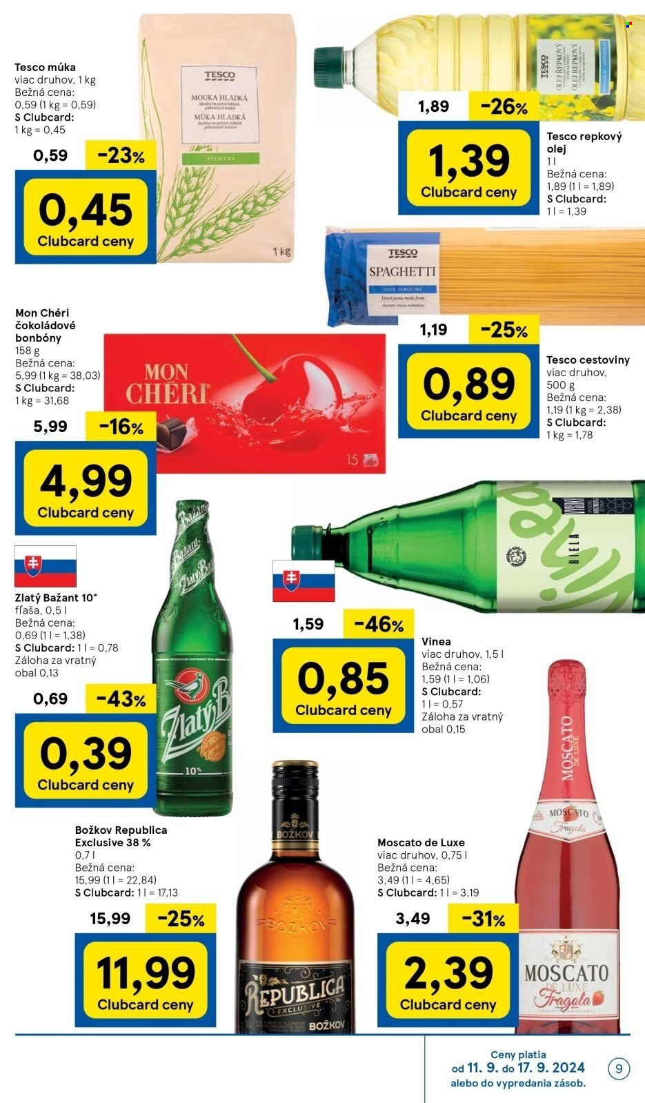 Leták TESCO supermarket - 11.9.2024 - 17.9.2024. Strana 9