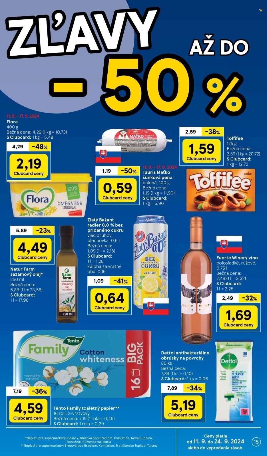 Leták TESCO supermarket - 11.9.2024 - 17.9.2024. Strana 15