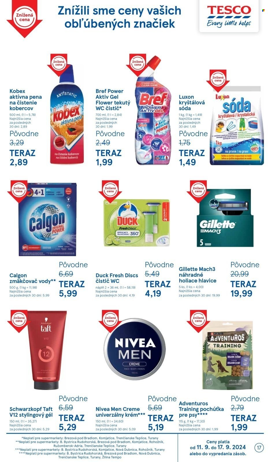 Leták TESCO supermarket - 11.9.2024 - 17.9.2024. Strana 17