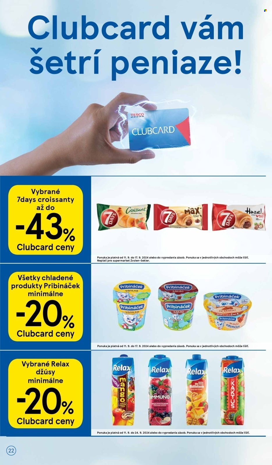 Leták TESCO supermarket - 11.9.2024 - 17.9.2024. Strana 22