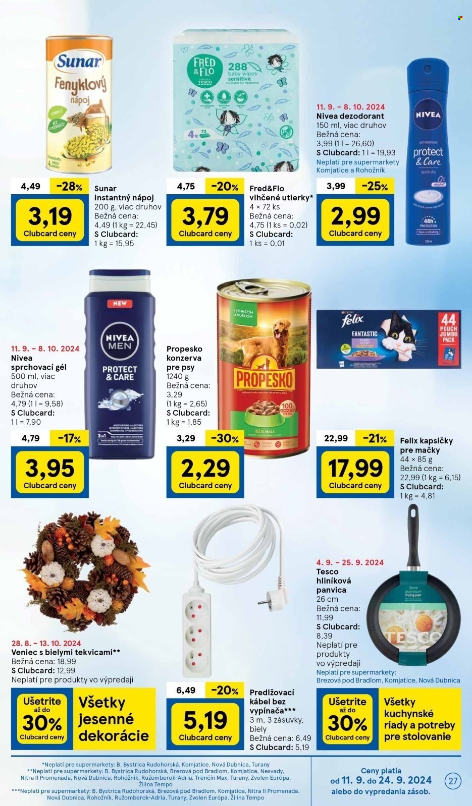 Leták TESCO supermarket - 11.9.2024 - 17.9.2024. Strana 27