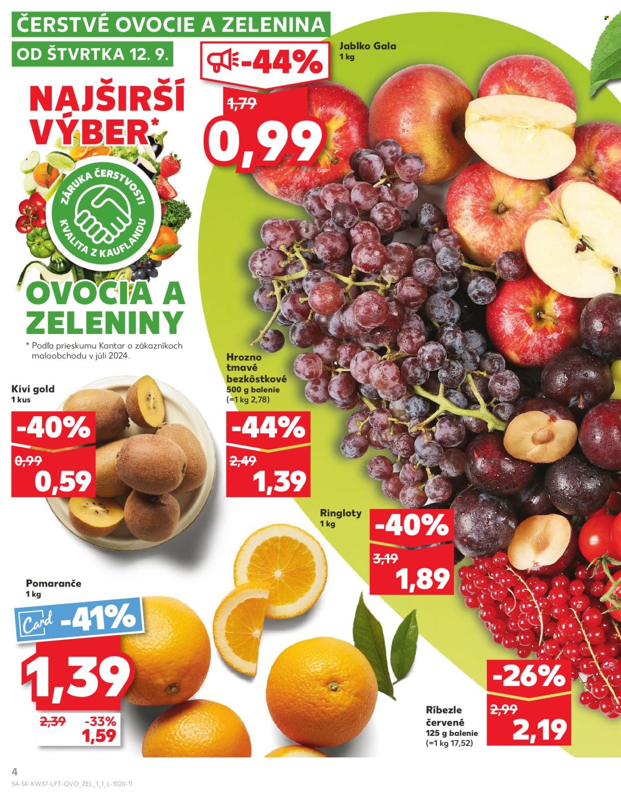 Leták Kaufland - 12.9.2024 - 18.9.2024. Strana 4