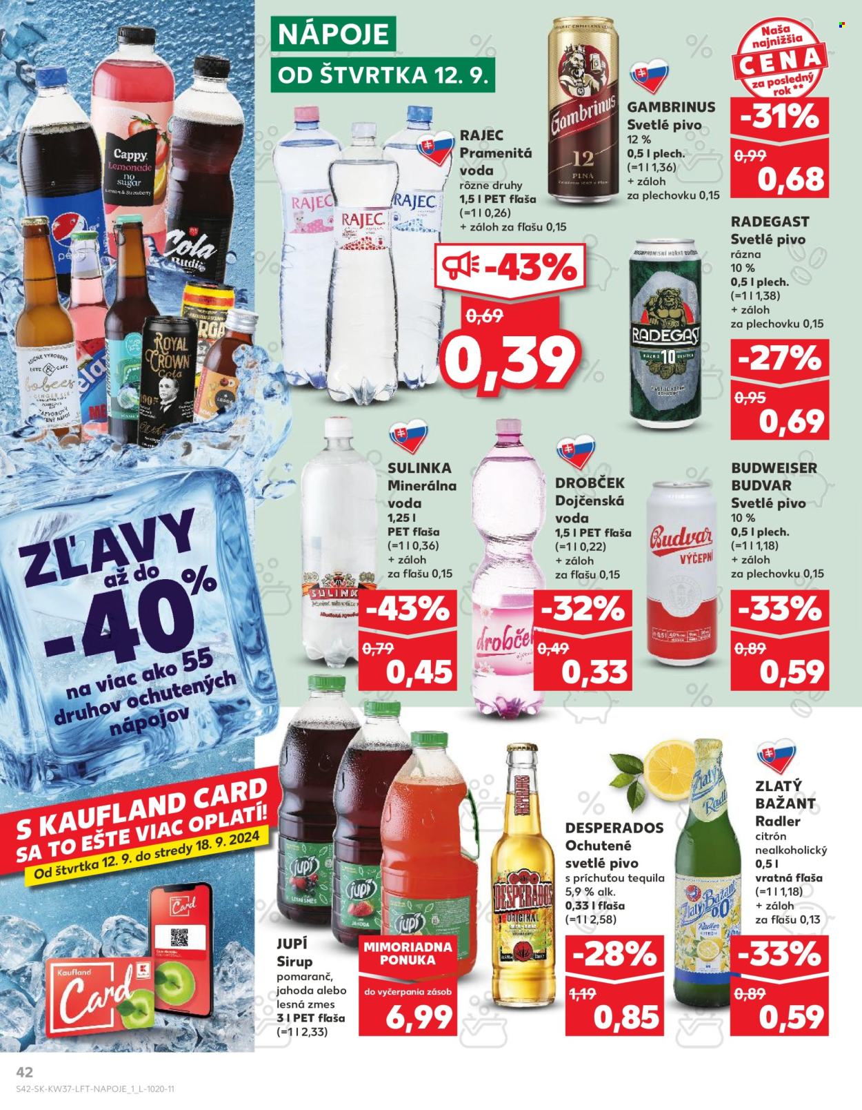 Leták Kaufland - 12.9.2024 - 18.9.2024. Strana 42