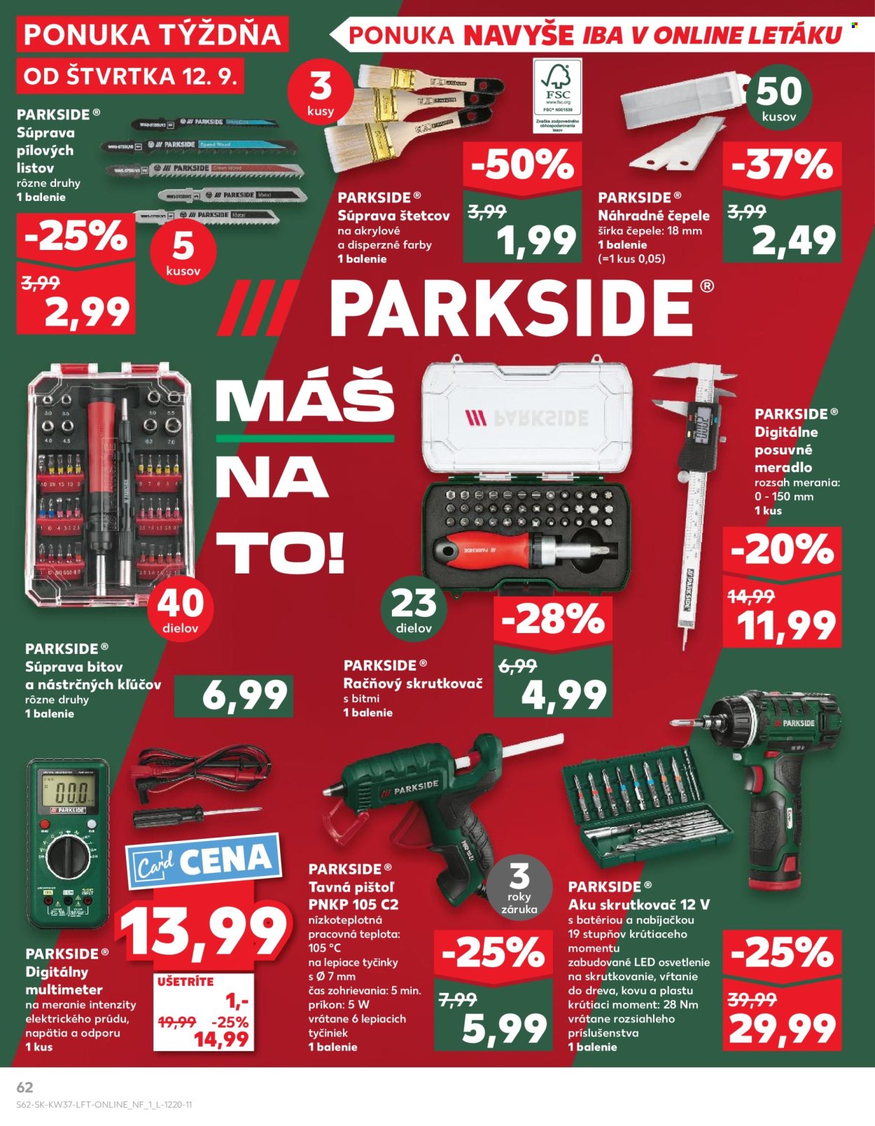Leták Kaufland - 12.9.2024 - 18.9.2024. Strana 62