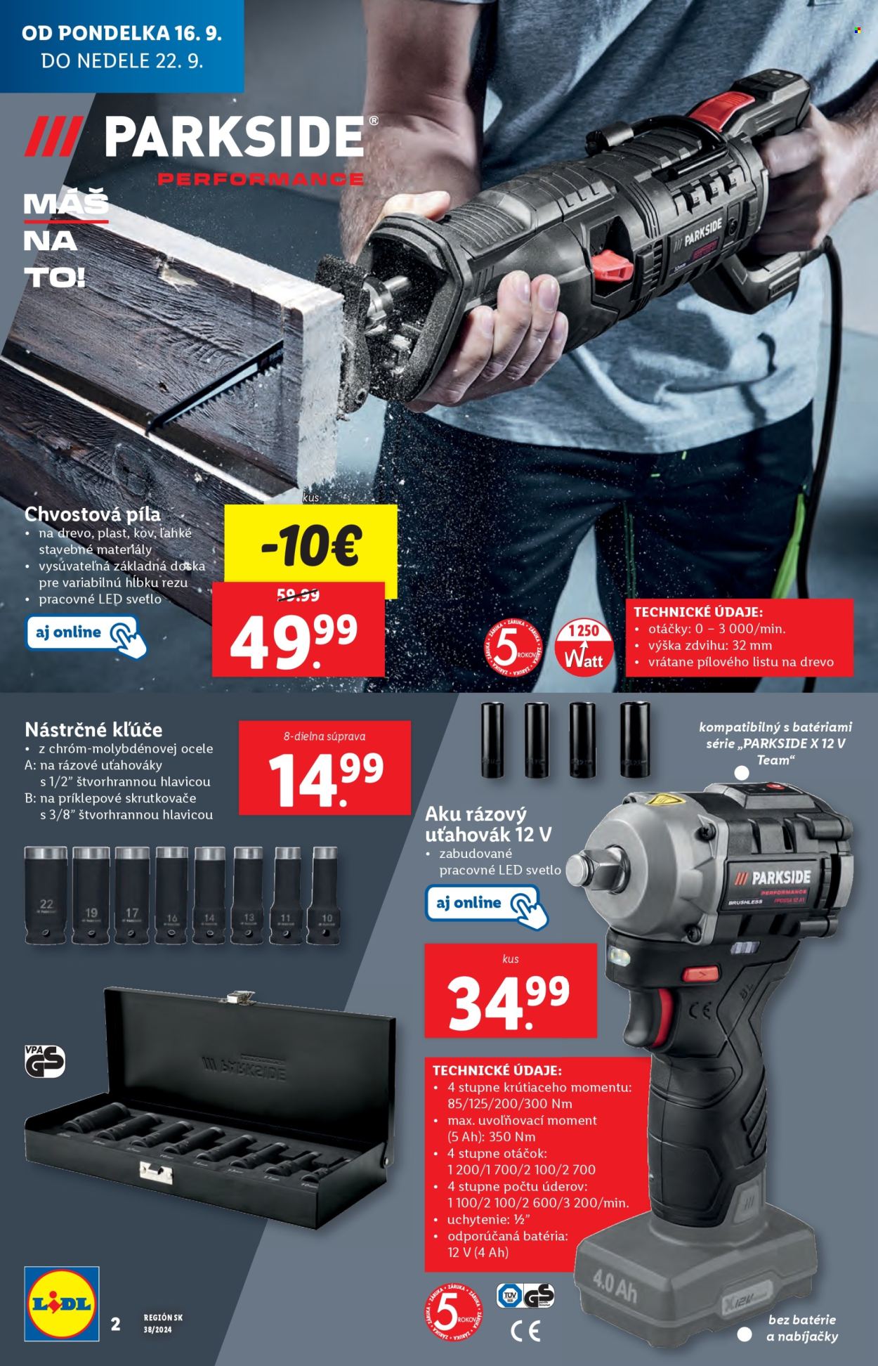 Leták Lidl - 16.9.2024 - 22.9.2024. Strana 2
