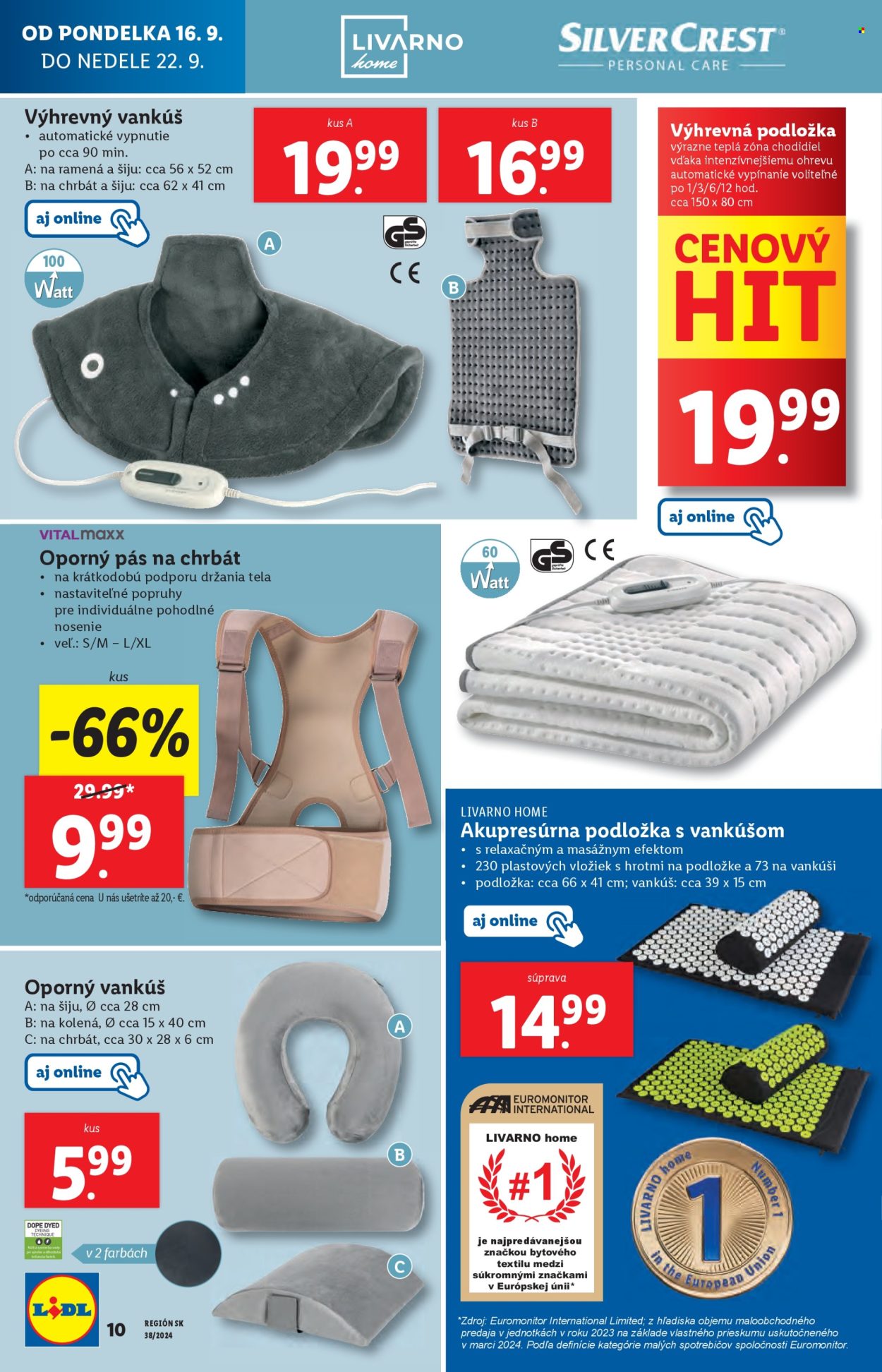 Leták Lidl - 16.9.2024 - 22.9.2024. Strana 10
