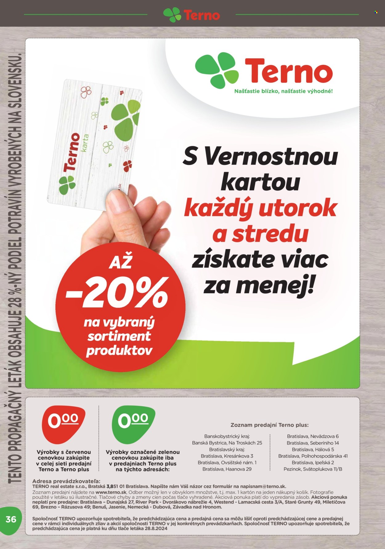 Leták Terno - 9.9.2024 - 6.10.2024. Strana 36