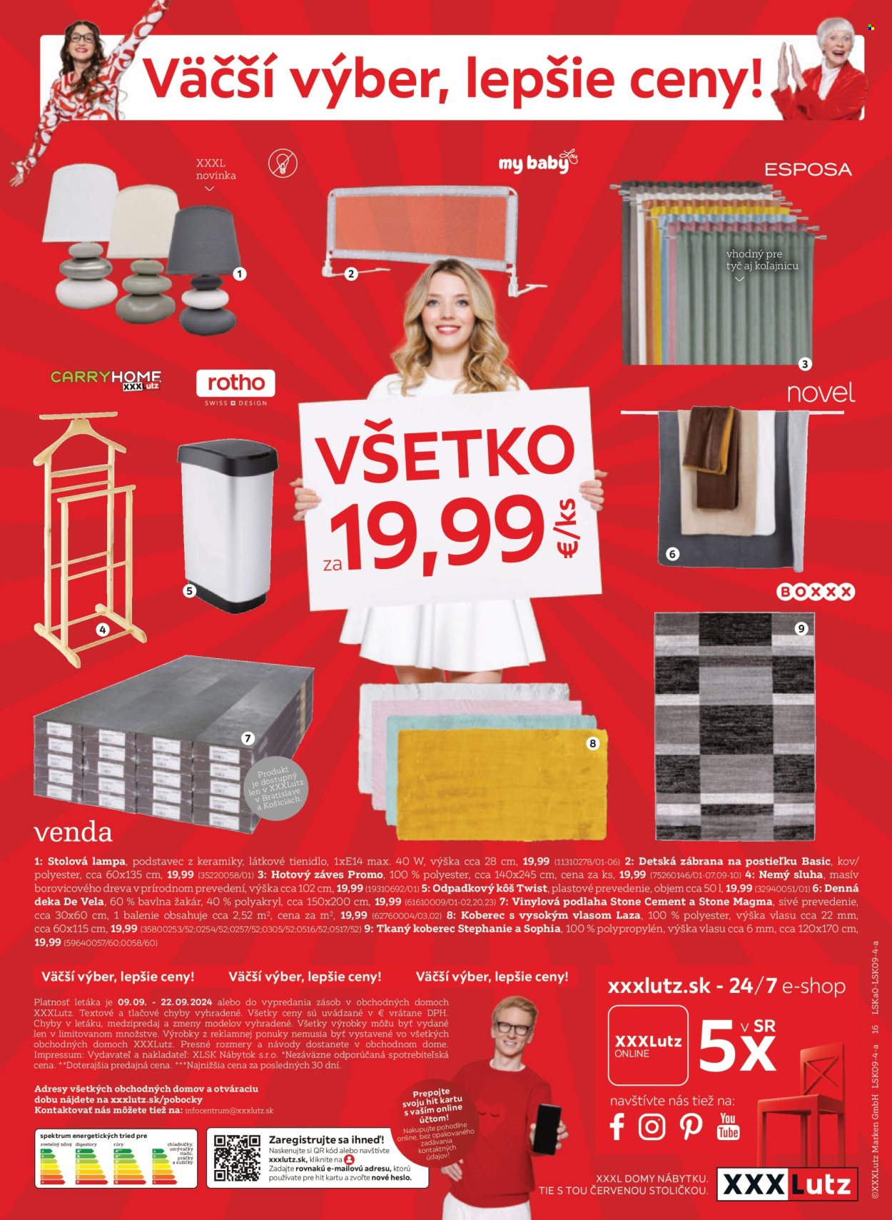 Leták XXXLutz - 9.9.2024 - 22.9.2024. Strana 16
