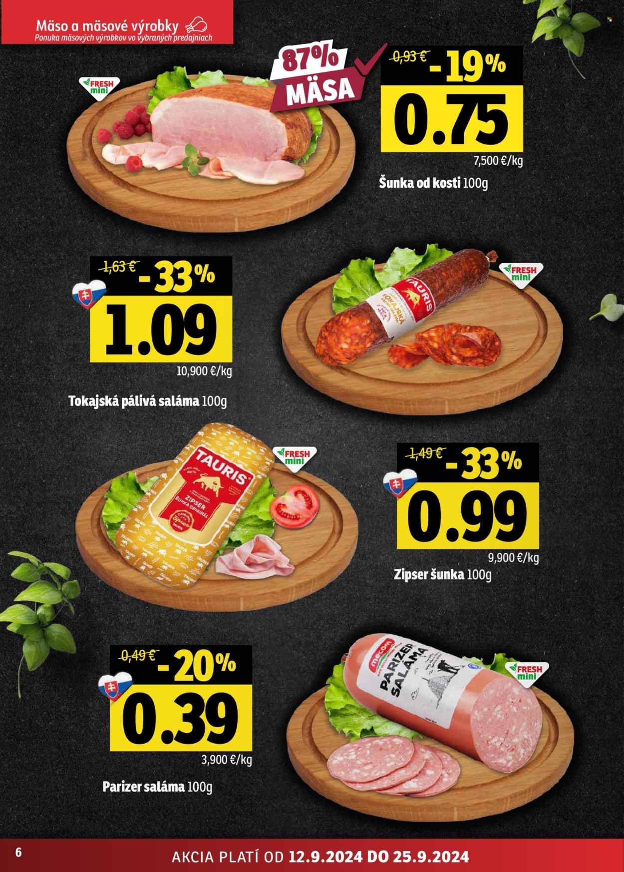 Leták FRESH - 12.9.2024 - 25.9.2024. Strana 6