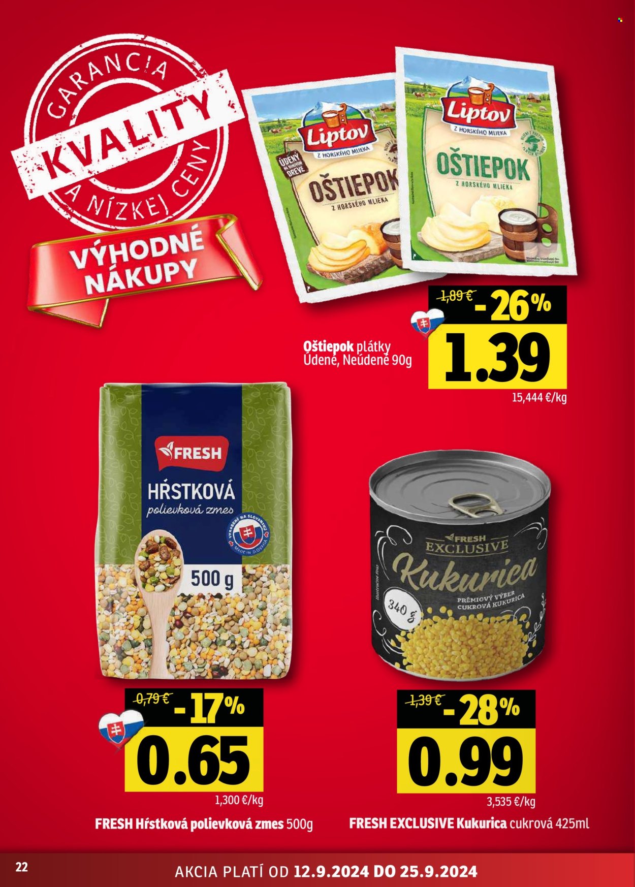Leták FRESH - 12.9.2024 - 25.9.2024. Strana 22