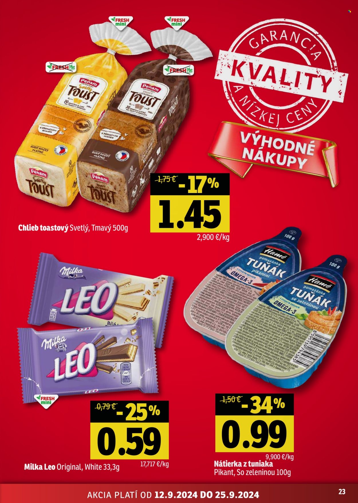 Leták FRESH - 12.9.2024 - 25.9.2024. Strana 23