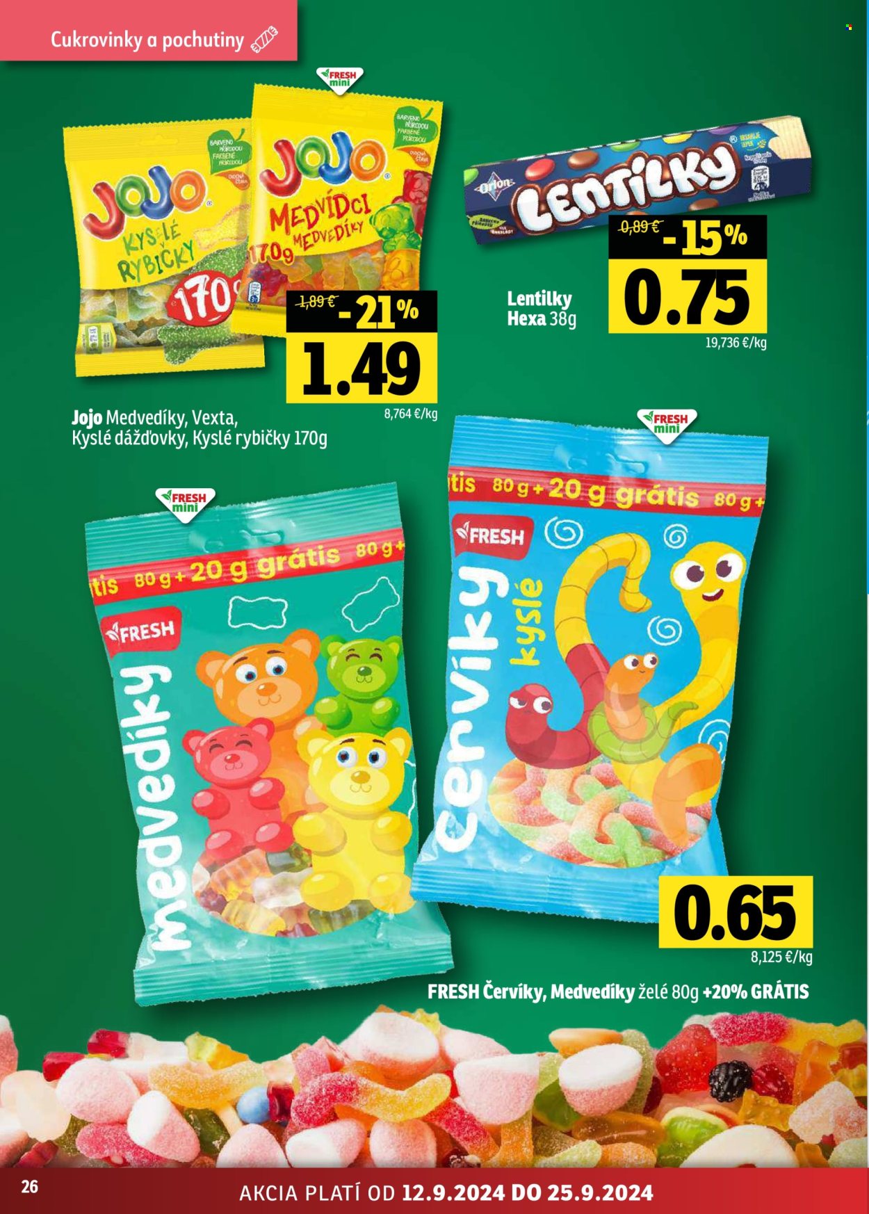 Leták FRESH - 12.9.2024 - 25.9.2024. Strana 26