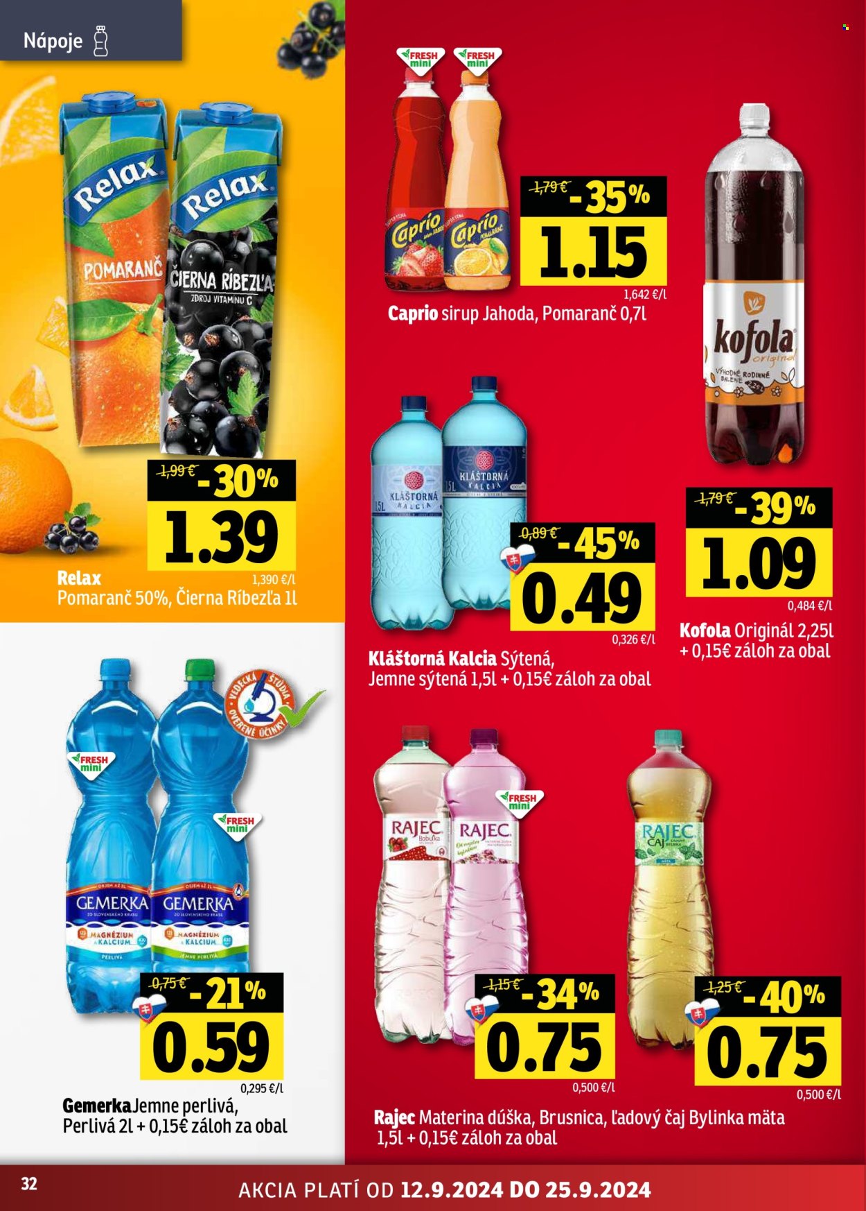 Leták FRESH - 12.9.2024 - 25.9.2024. Strana 32