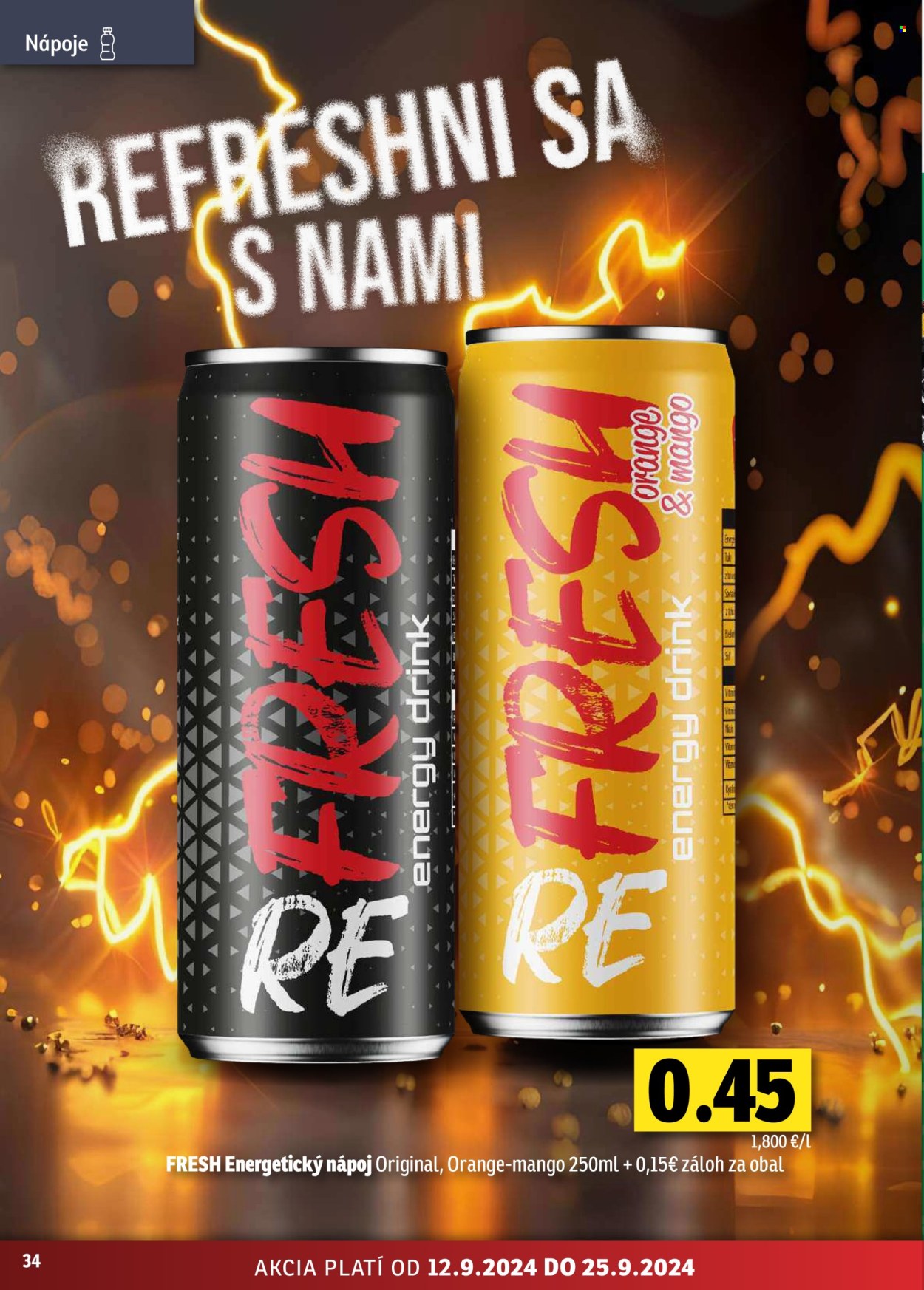 Leták FRESH - 12.9.2024 - 25.9.2024. Strana 34