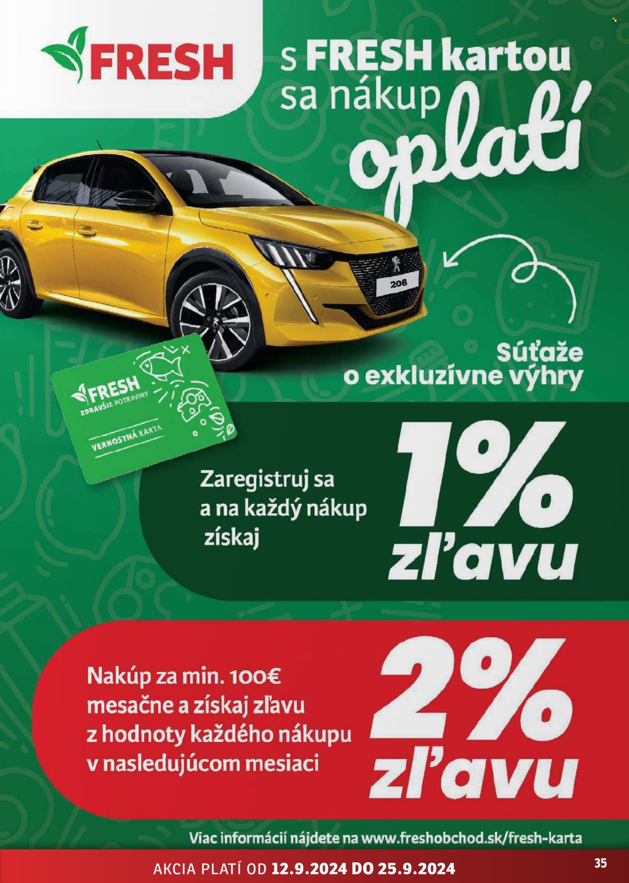 Leták FRESH - 12.9.2024 - 25.9.2024. Strana 35
