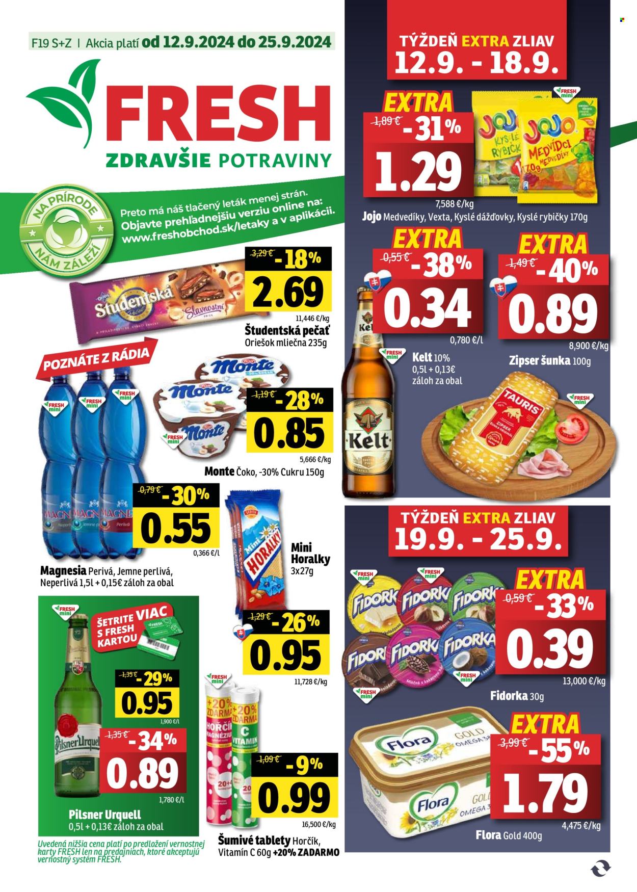 Leták FRESH - 12.9.2024 - 25.9.2024. Strana 1