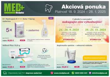 Leták Medplus - 18.9.2024 - 28.1.2025.