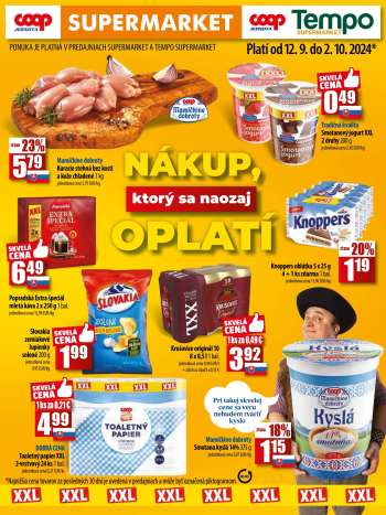 Leták COOP Jednota - 12.9.2024 - 2.10.2024.
