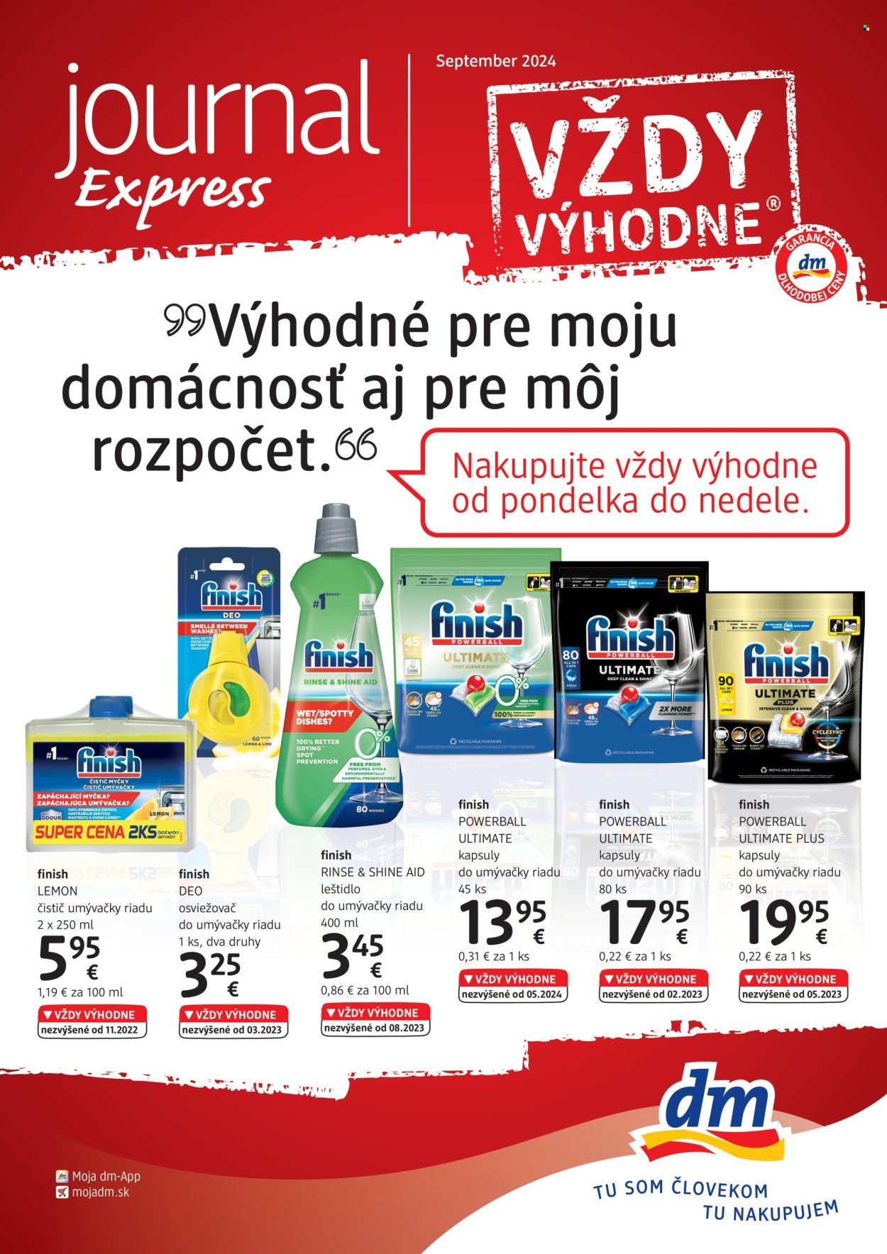 Leták dm drogerie - 1.9.2024 - 30.9.2024. Strana 1