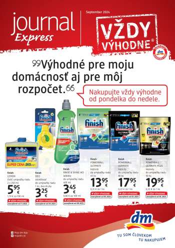 Leták dm drogerie - 1.9.2024 - 30.9.2024.